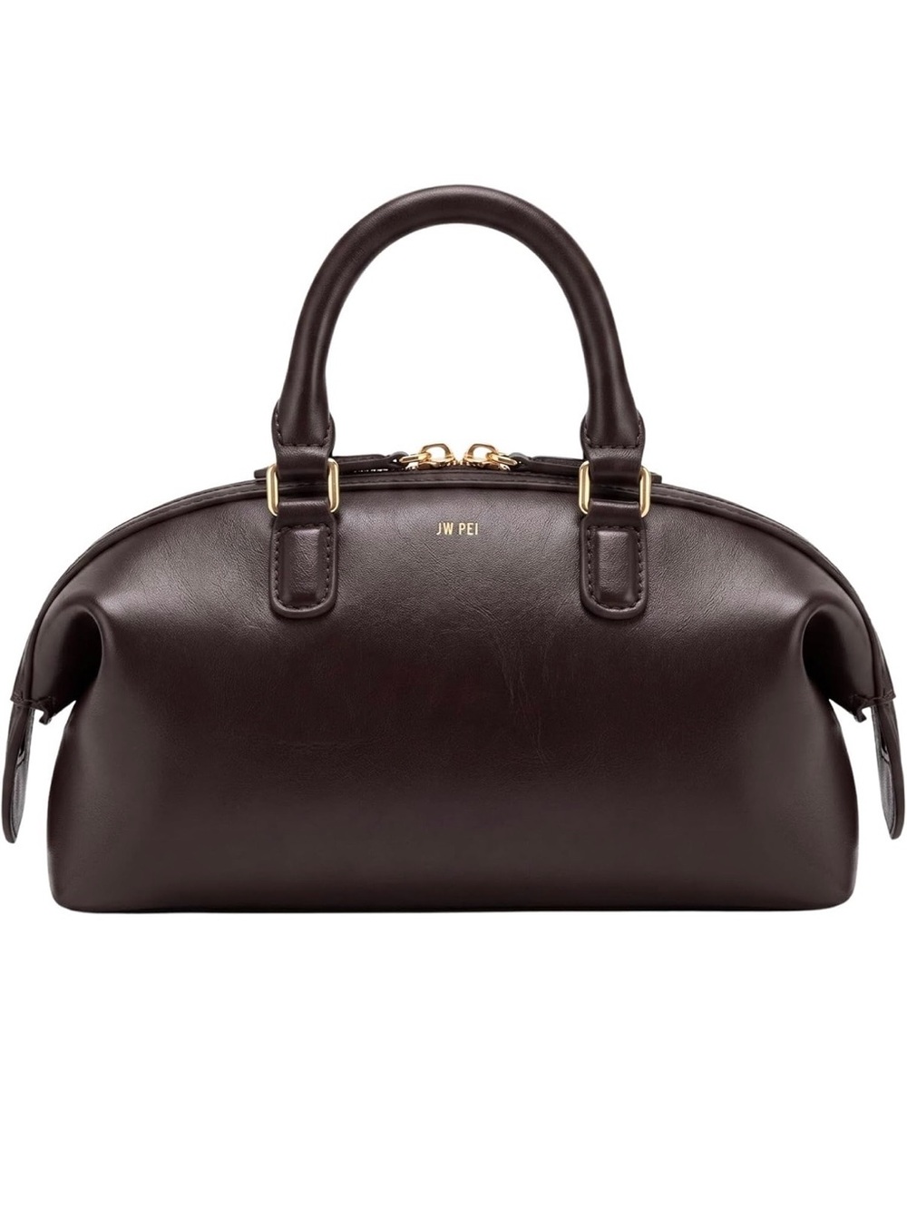 JW PEI Chocolate Brown Top Handle Satchel